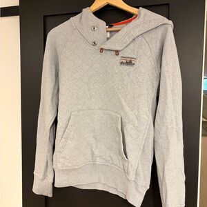 Patagonia Light Gray Quilted Men's Hoodie - XS